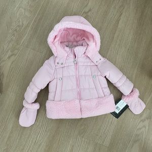 London Fog Coat with Mittens. Never worn